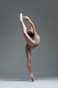 Ballet dancer risking snapping hip syndrome